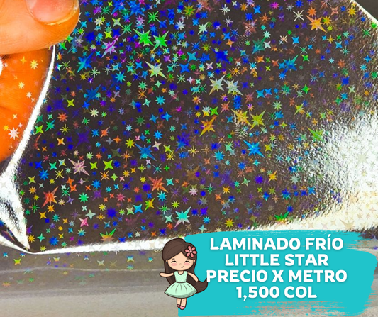 Laminantes en Frío Rollo 1 metro Estrellitas