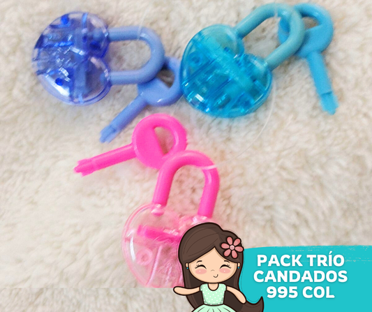 Trío candados pack promo