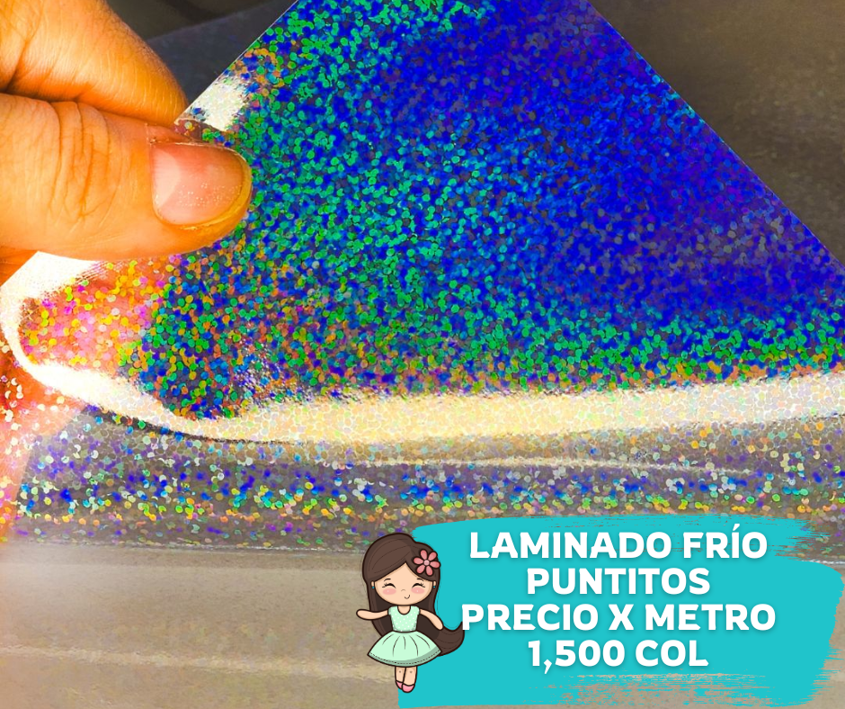 Laminantes en Frío Rollo 1 metro Puntitos