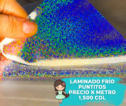 Laminantes en Frío Rollo 1 metro Puntitos