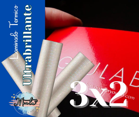 3x2 Laminante Rollo 5 Metros Ultrabrillante (1.5 Micras)