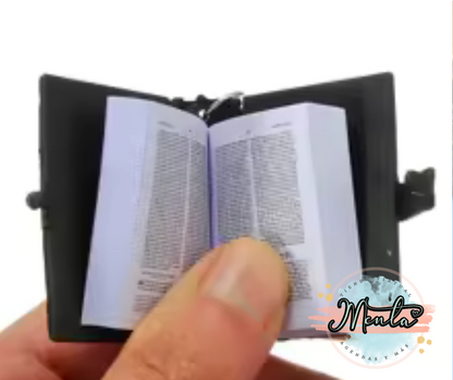 Llavero Mini Biblia con Argolla
