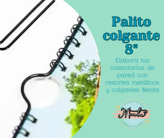 Colgante (PALITO) para Calendario 8" Paq.6 Unidades