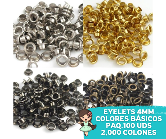 Eyelets for crop a dile 3/16"