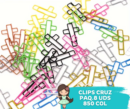 Clips Cruz Paq. 8 Uds