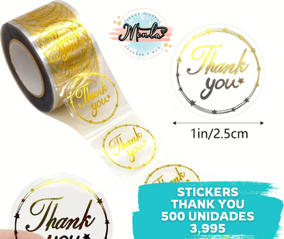 500 Stickers Agradecimiento Mod.4