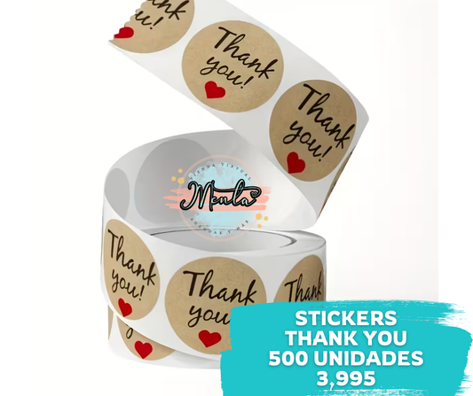 500 Stickers Agradecimiento Mod.6
