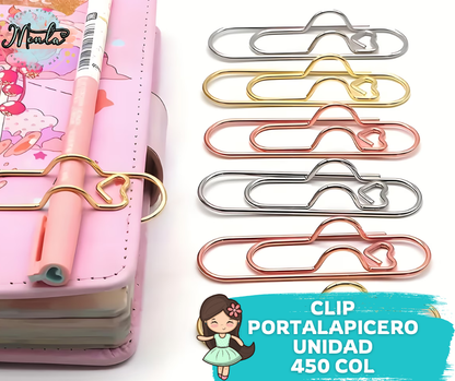 Clip Portalapicero Metalizado (Unidad)
