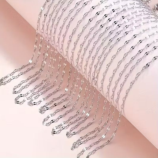 20 Cadena acero inoxidable dorado y plateado