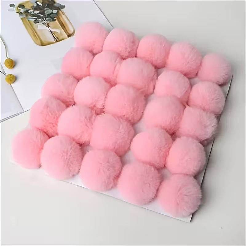 Pompones Peluditos 8cms