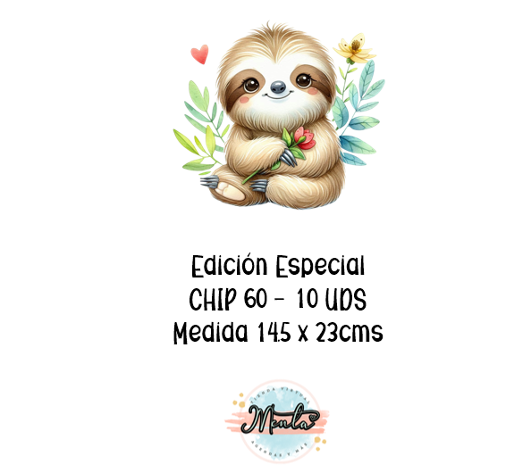 30% Desc. 10Uds. Cartón Chip 60 Media Carta 14.5 x 23cms